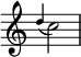  {
\override Score.TimeSignature #'stencil = ##f
    \relative c'' {
        \time 2/4
        \grace { d4( } c2)
    }
}
