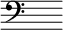 { \override Score.TimeSignature #'stencil = ##f \clef bass \set Staff.keySignature = #`(((-2 . 3) . ,SHARP) ((-1 . 0) . ,SHARP) ((-2 . 4) . ,SHARP) ((-1 . 1) . ,SHARP) ((-2 . 5) . ,SHARP)) \hideNotes f4 }