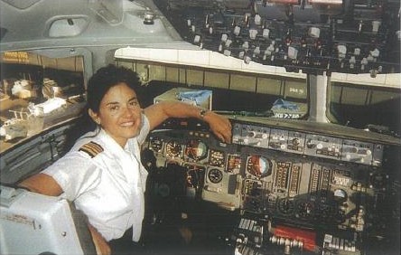 350pxaption = Capt. Burns on flight deck of DC-10 c.1993