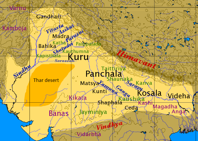 Файл:Map of Vedic India.png