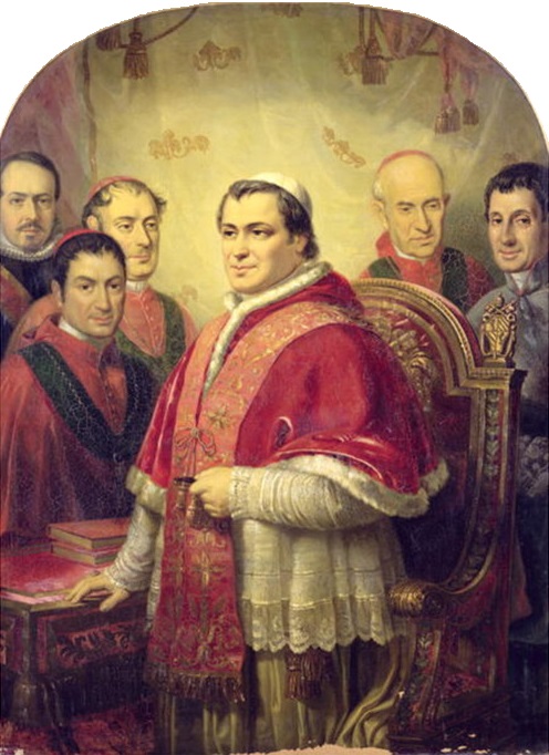 Pie IX et ministres (Galofré y Coma).jpg