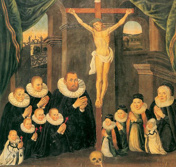 Archivo:Glasmacherfamilie Familie Friedrich mit Kreuz 1596.jpg