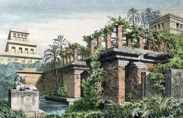 File:Hanging Gardens of Babylon by Ferdinand Knab (1886).png