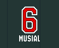 Stan Musial (OF, 1B y GM). Retirado en 1963.