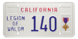 File:California license plate Legion of Valor.gif