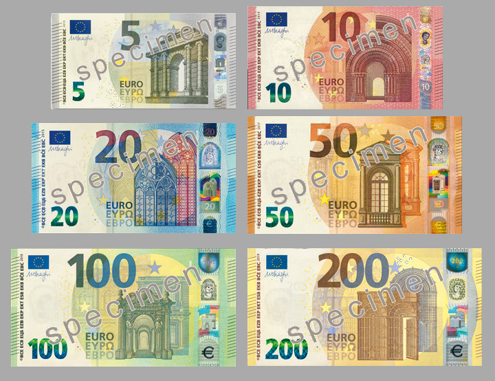 Archivo:Euro Series Banknotes (2019).jpg