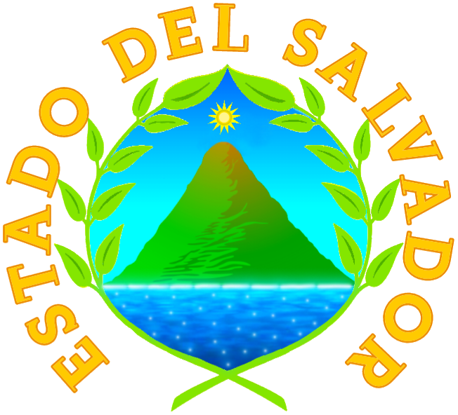 Archivo:Primer escudo estatal de El Salvador.png