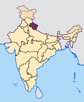 File:Uttarakhand in India.png