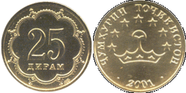 Файл:25 Dirams TJ 2001.png