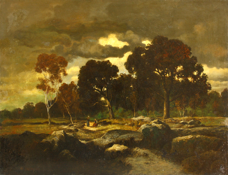 Файл:Théodore Rousseau Dusk in a forest.jpg