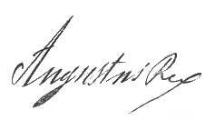 Archivo:Signature of August II the Strong.PNG