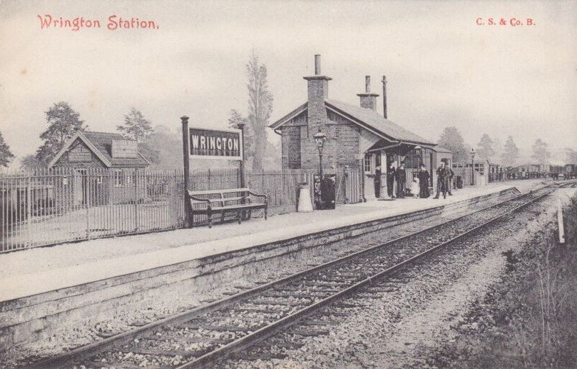 Wrington railway station looking east