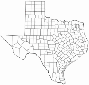 Location of Crystal City, Texas