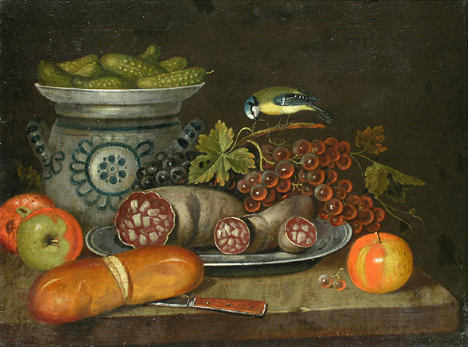 Archivo:Still life with sausages.jpg