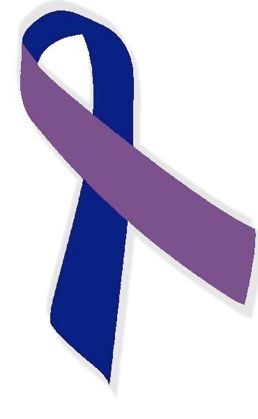 File:Rheumatoid Arthritis ribbon two tone blue purple.jpg