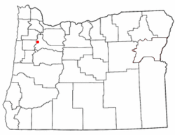 Location in Oregon