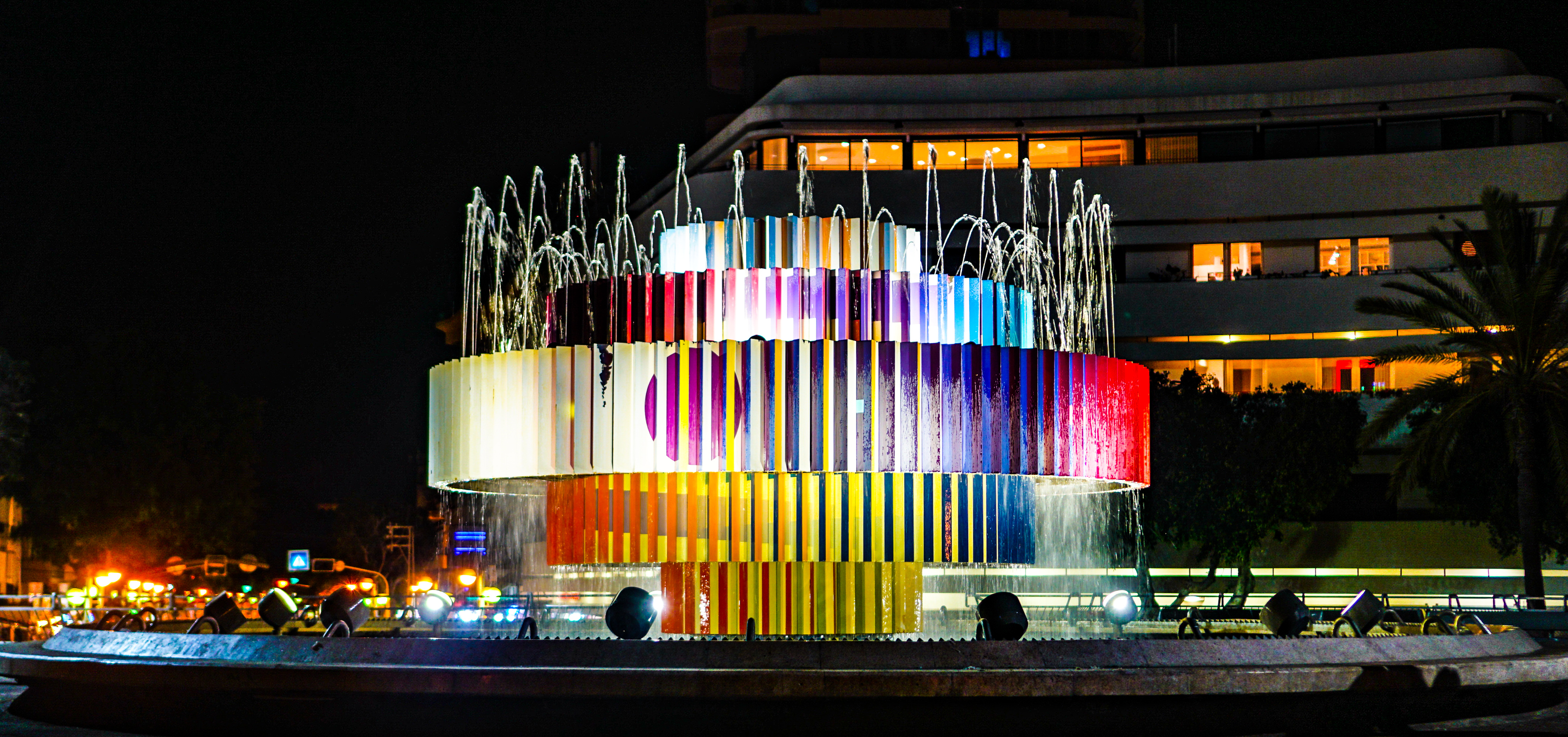 The square's Fire and Water Fountain (2016)