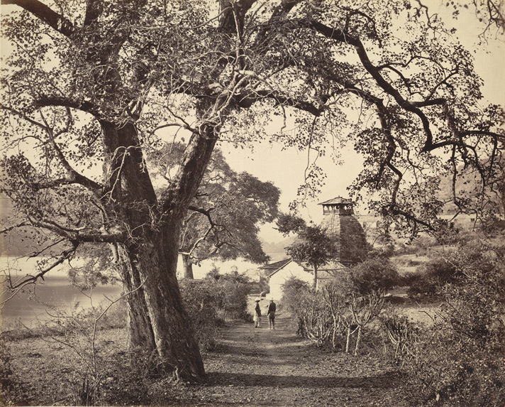 Файл:Temple on the Bhimtal Lake, Bhimtal, 1864.jpg