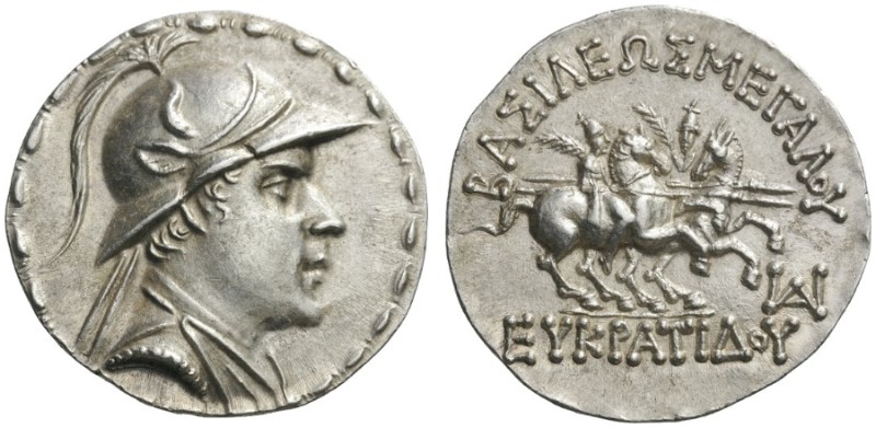 File:Silver tetradrachm, Greco-Baktrian kingdom, Eukratides I, 170-145 BC.jpg