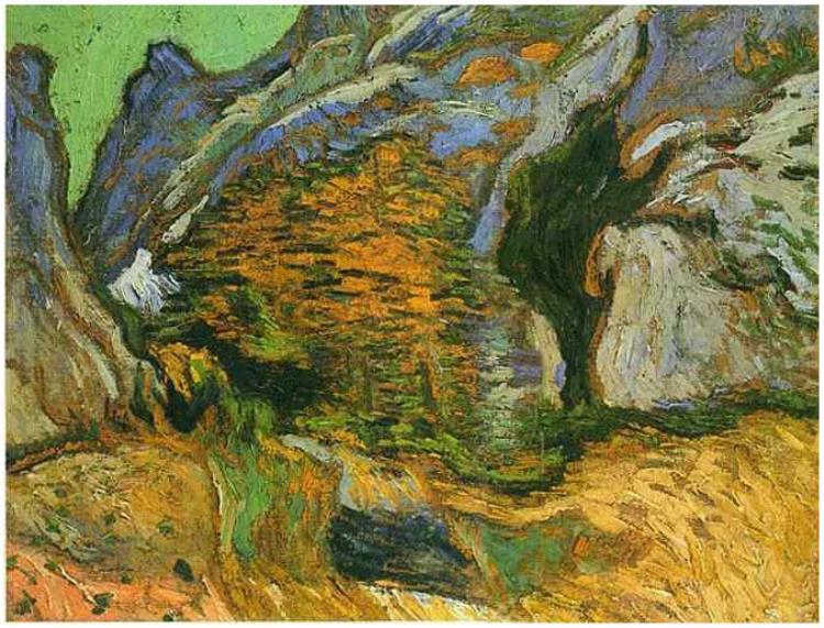 Archivo:Van Gogh - Die Schlucht "Les Peiroulets".jpg