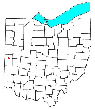 Location of Dawn, Ohio