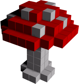 Файл:Voxel amanita.png