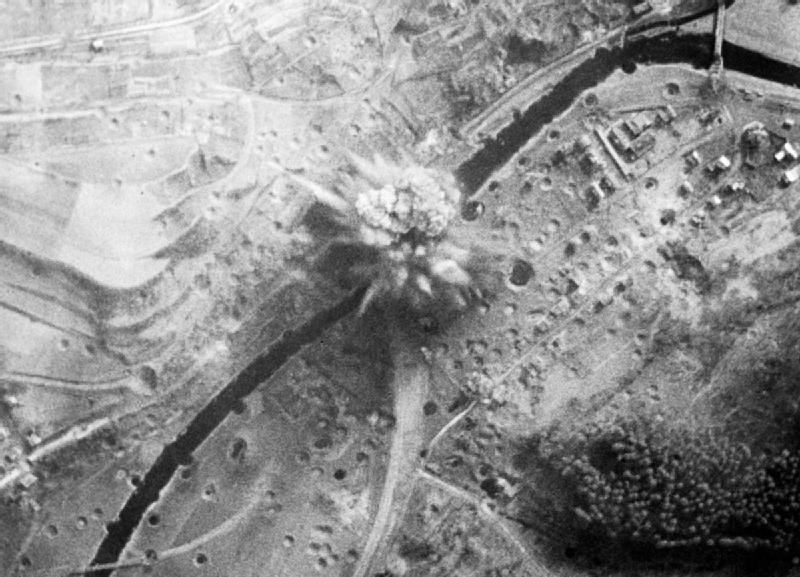 File:Grand Slam bomb exploding near Arnsberg viaduct 1945.jpg