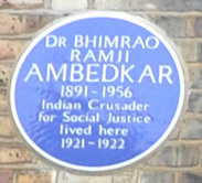 Blue Plaque dedicated to Ambedkar in London