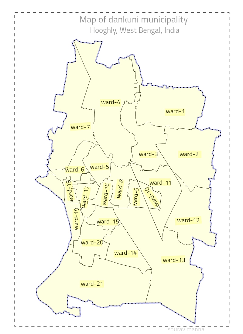 Map of dankuni municipality