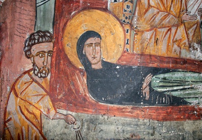 Файл:Lamaria fresco detail. Ushguli, Georgia.jpg