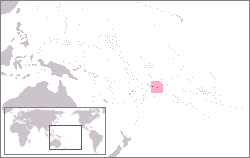 Location of American Samoa