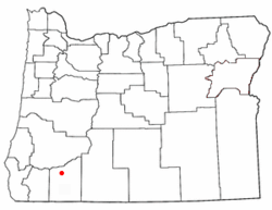 Location of Shady Cove, Oregon