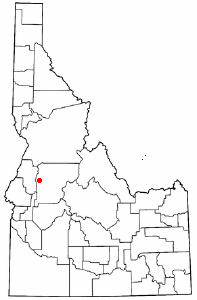 Location of Donnelly, Idaho