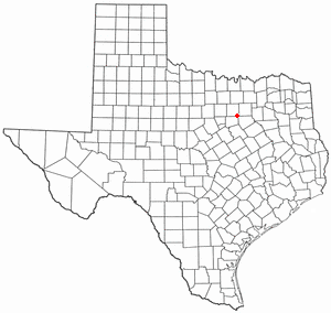 Location of Mansfield, Texas