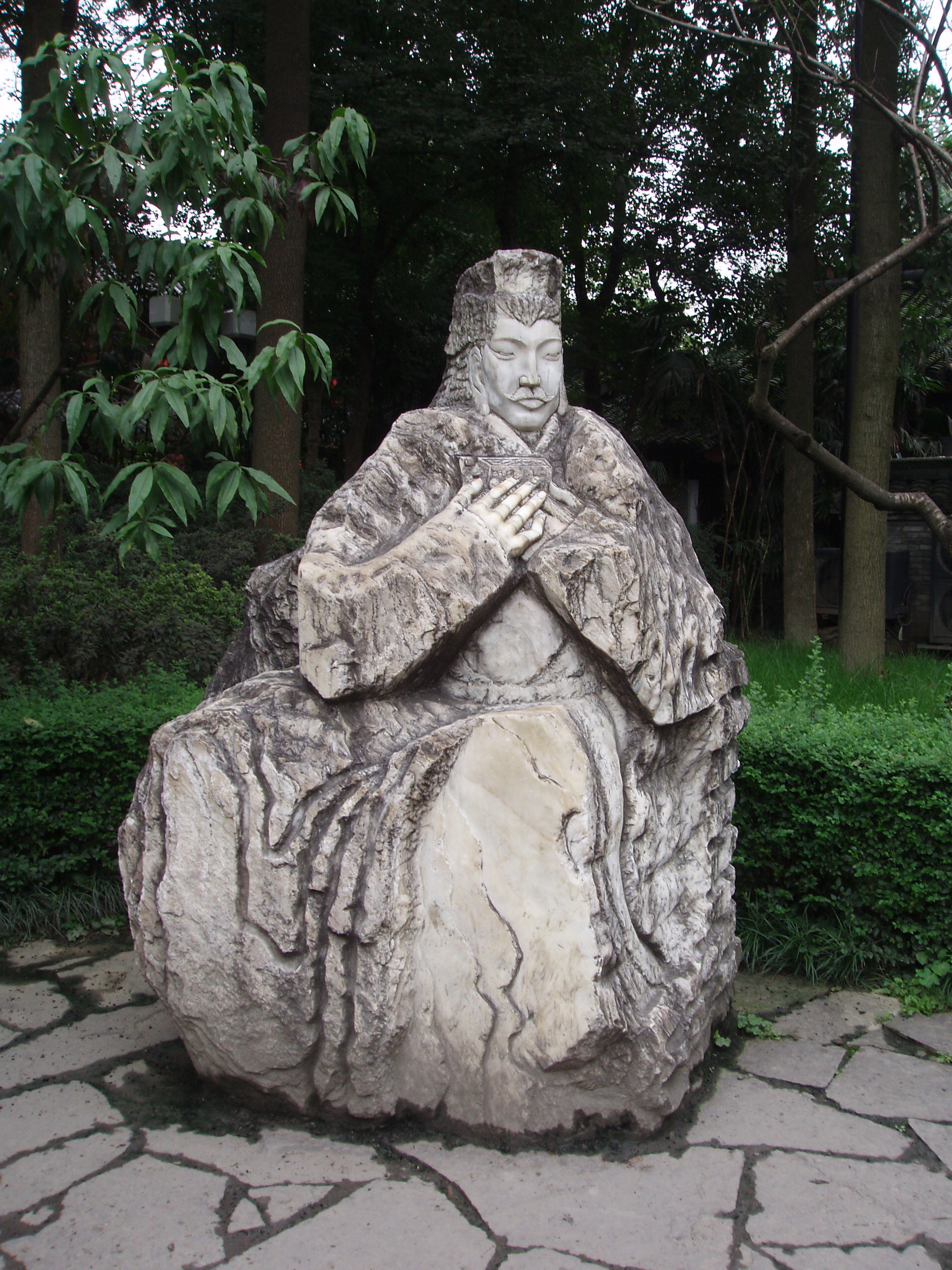 Statue of Liu Bei in the temple of Zhuge Liang, Chengdu (China)