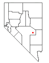 Location of the Grant Range within Nevada