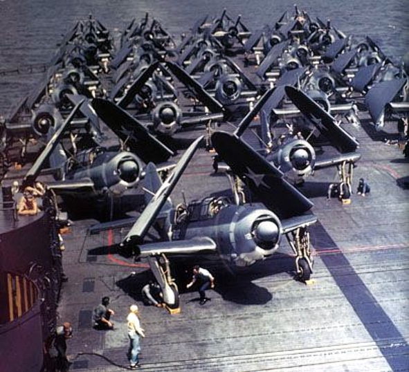 File:SB2Cs on USS Yorktown (CV-10) 1943.jpg