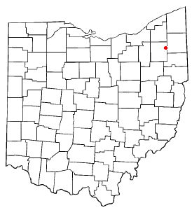 Location of Windham, Ohio