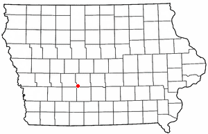 Location of Dexter, Iowa