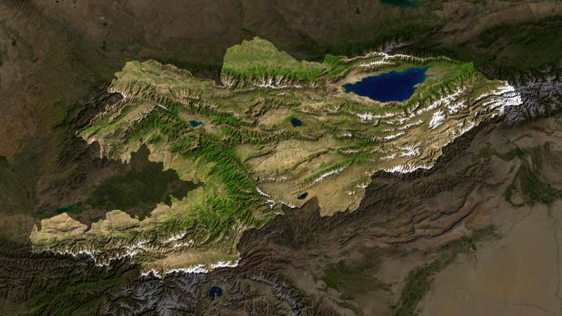 Файл:Kyrgyzstan satellite photo.jpg