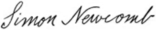 Файл:Signature of Simon Newcomb.png