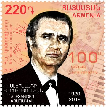 Файл:Alexander Harutyunyan 2020 stamp of Armenia.jpg