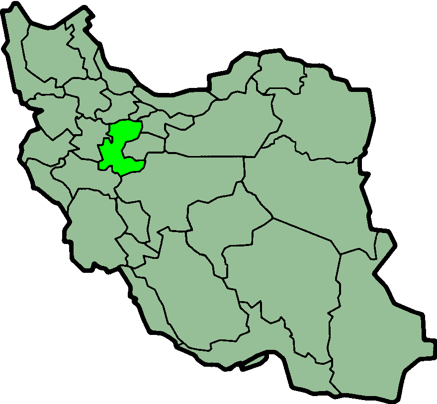 Map showing Markazi in Iran