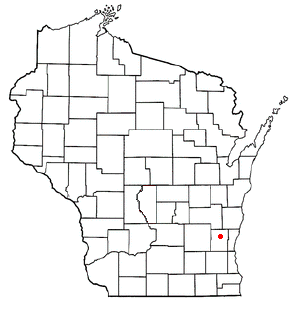 Location of West Bend, Wisconsin