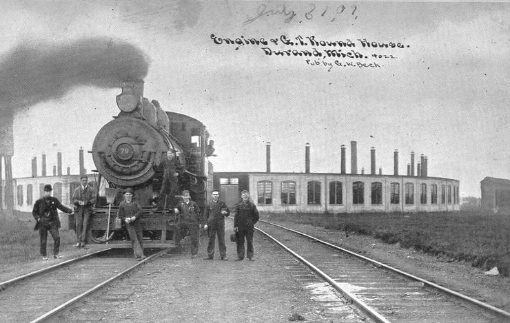 File:Grand Trunk Western Roundhouse Durand Michigan 1909.JPG