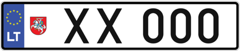 Файл:License plate of Lithuania XX 000 trailer (2023).png