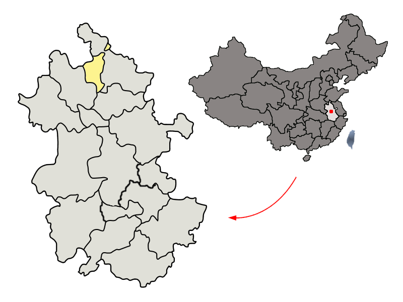 File:Location of Huaibei Prefecture within Anhui (China).png