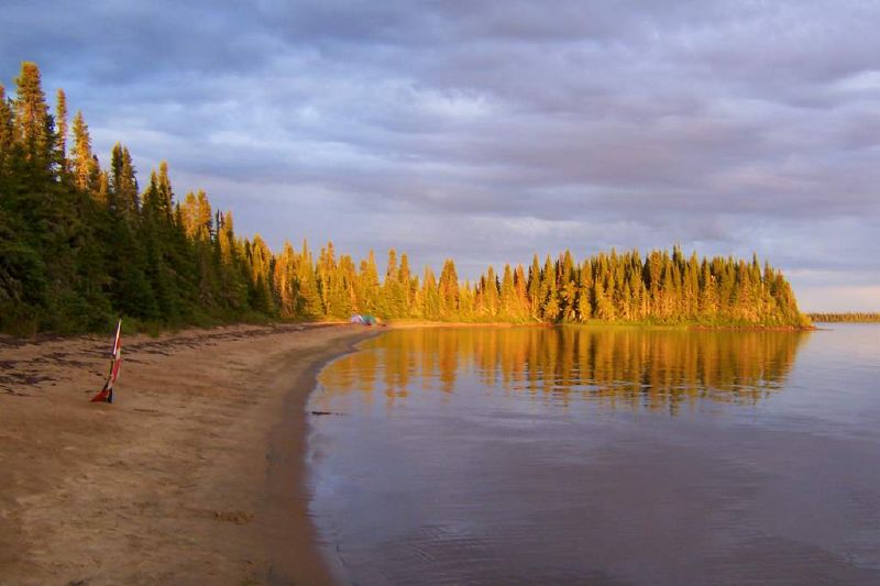 File:Orange sunset on Kesagami Lake.jpg