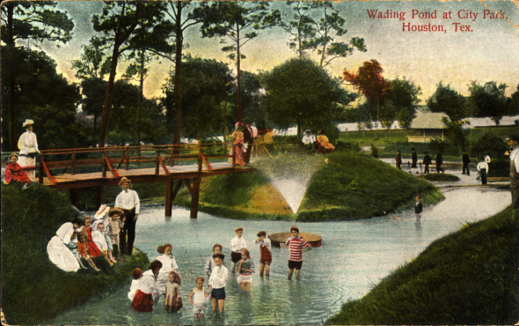 File:Wading pond at Sam Houston Park, Houston, Texas.jpg