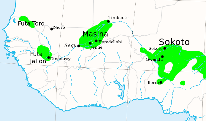 Archivo:Fula jihad states map general c1830.png